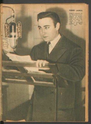 [Fotografía de] Jorge Lanza