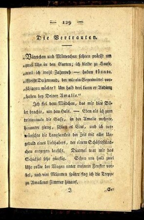 Die Vertrauten.