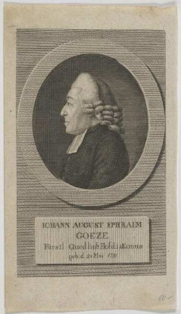 Bildnis des Iohann August Ephraim Goeze