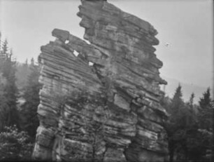 Gesteinsformation : Nahaufnahme eines Felsens