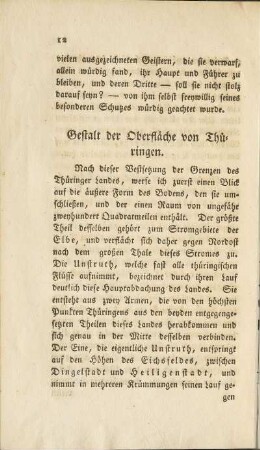 Gestalt der Oberfläche von Thüringen