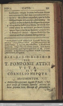 XXV. T. Pomponii Attici Vita, Ex Cornelio Nepote
