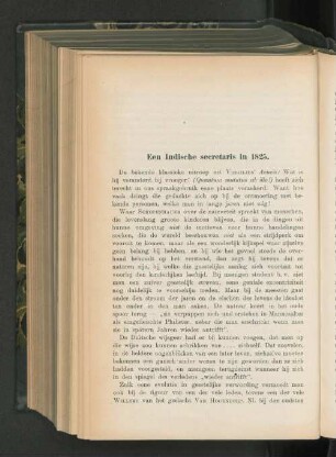 Een Indische secretaris in 1825, door S. Kalff.