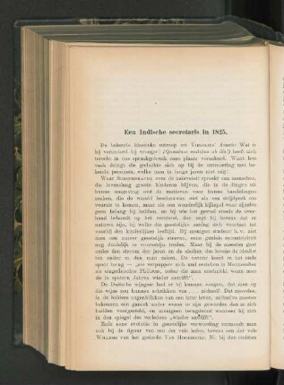 Een Indische secretaris in 1825, door S. Kalff.