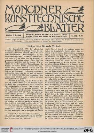 2: Einiges über Menzels Technik