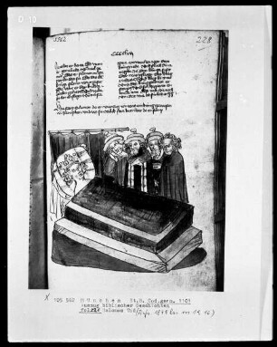 Auszug biblischer Geschichten — Salomos Tod, Folio 228recto