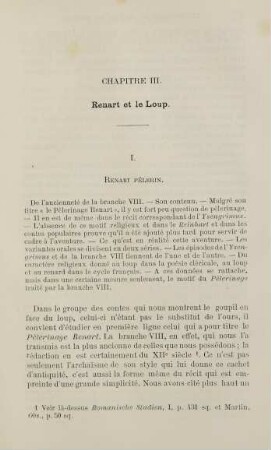 205-272, Chapitre III, Renart et le Loup
