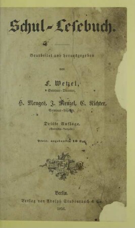 Schul-Lesebuch