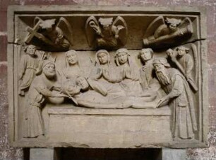 Frankreich. Midi Pyrenees. Aveyron. Rodez. Kathedrale Notre Dame. Grablegung 15 Jahrhundert
