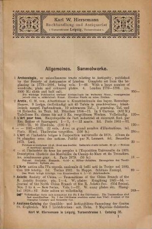 Katalog. 35. 1888