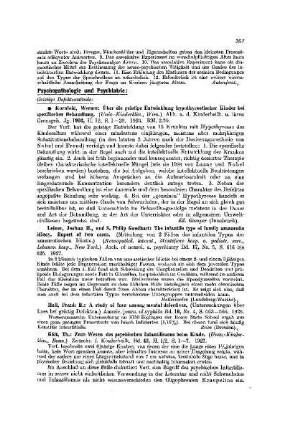 Psychopathologie und Psychiatrie