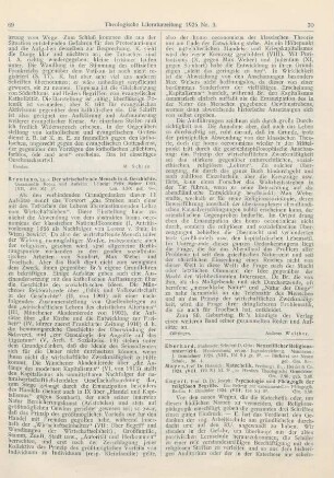 69-70 [Rezension] Brentano, Lujo, Der wirtschaftende Mensch in der Geschichte. Gesammelte Reden und Aufsätze