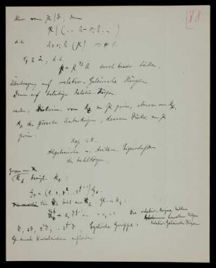 28. Kapitel. Algebraische und Arithmetische Eigenschaften der Zahlkörper.