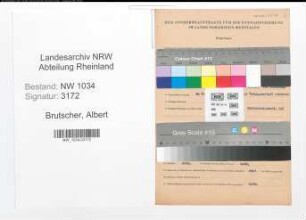 Entnazifizierung Albert Brutscher , geb. 12.11.1911 (Leutnant)