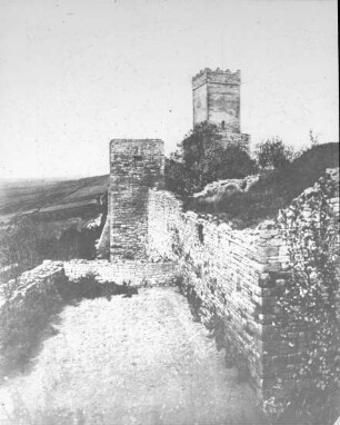Eckartsberga, Eckartsburg; Teilansicht der Burgruine