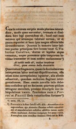 Specimen lectionum in C. Val. Catulli carmina