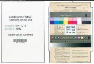 Entnazifizierung Gottfried Weismueller , geb. 06.02.1894 (Arzt)