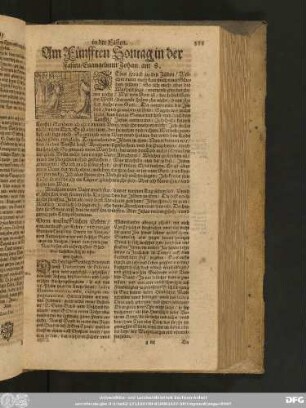 Am Fünfften Sontag in der Fasten/ Evangelium Johan. am 8.