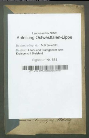 Sonstige: Pothmann, Wilhelm Heinrich Casimir: