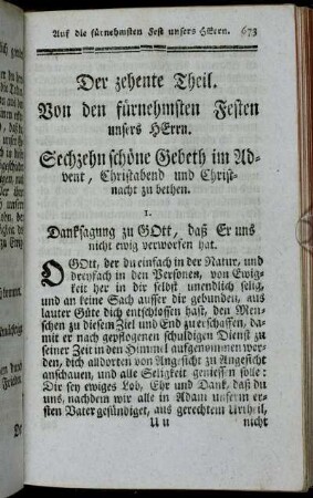 Der zehente Theil. Von den fürnehmsten Festen unsers Herrn.