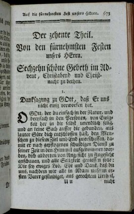 Der zehente Theil. Von den fürnehmsten Festen unsers Herrn.
