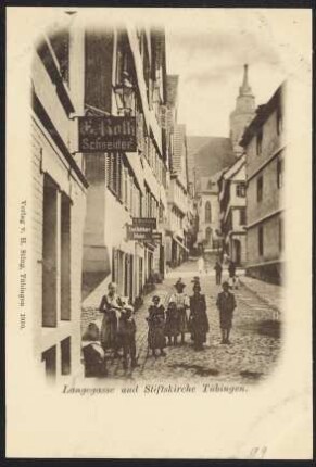 99, Langegasse und Stiftskirche Tübingen.