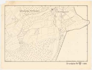 Hagen Bebauungsplan: Arbeitsblatt Grundkarte Abteilung 233, Blatt 13 1:2000