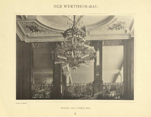 Tafel: 9. Detail des Vorraumes