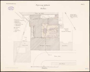 Regierungsgebäude, Aachen: Lageplan 1:200