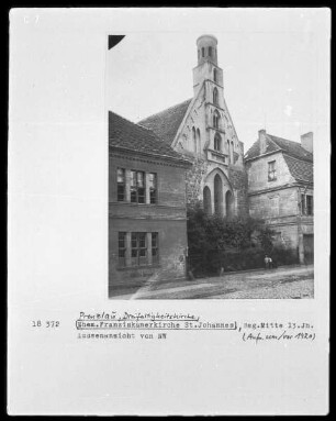 Ehemalige Franziskanerklosterkirche Sankt Johannes Baptista, jetzt reformierte Dreifalitgkeitskirche