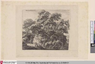 [Landschaft mit einem abgelegenen Haus; Two Hermits]