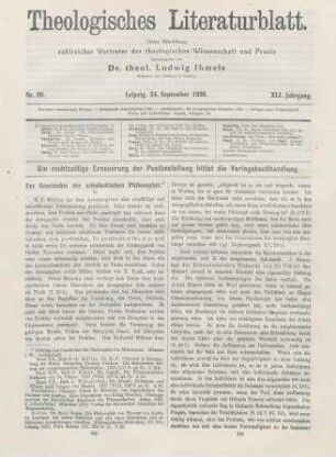 305-311 Zur Geschichte der scholastischen Philosophie