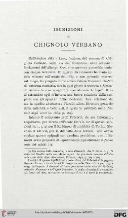7: Iscrizioni di Chignolo Verbano