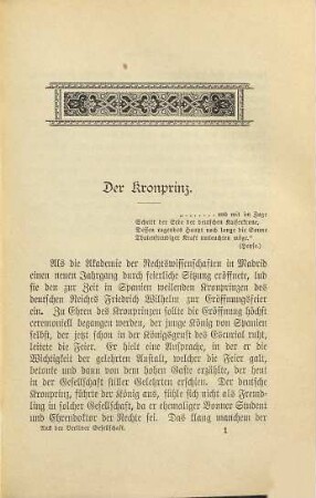Aus der Berliner Gesellschaft
