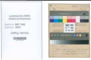 Entnazifizierung Heinrich Ueffing , geb. 25.06.1922 (Schuhmacher)