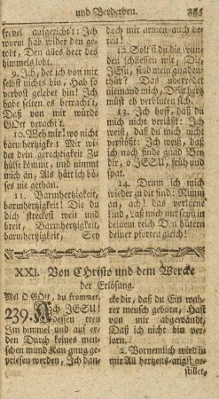 XXI. Von Christo und dem Wercke der Erlösung