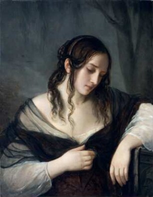 Trauernde Witwe