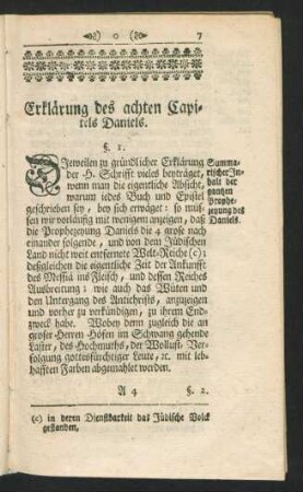 Erklärung des achten Capitels Daniels