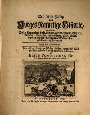 Det forste Forsorg paa Norges Naturlige Historie