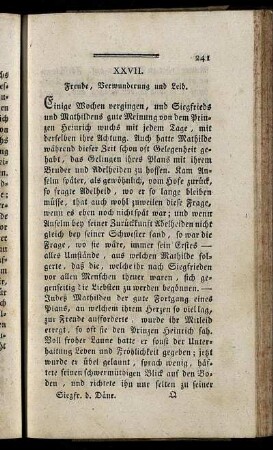 XXVII. Freude, Verwunderung und Leid.