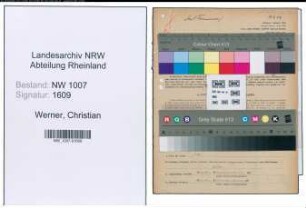 Entnazifizierung Christian Werner , geb. 26.04.1901 (Verw.Angestellter)