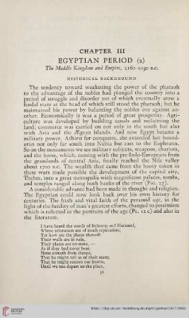 Chapter III: Egyptian Period (2)