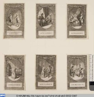 Unten rechts: ACTE III. SCENE VII.