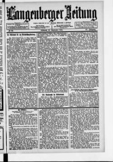 Langenberger Zeitung. 1888-1935