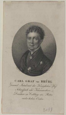 Bildnis des Carl Garf von Brühl
