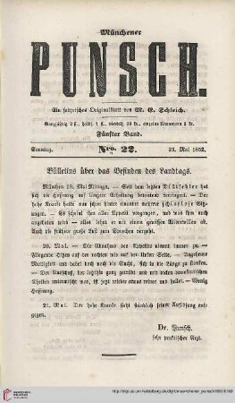 Nro. 22 (23. Mai 1852)