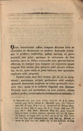 De probatione per documenta ex archivo desumta