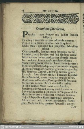 Somnium Medicum