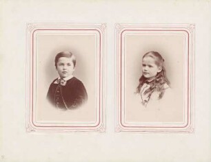 links: Friedrich von Waldeck (?) rechts: Helene von Waldeck (?)