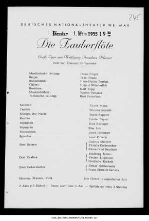Die Zauberflöte